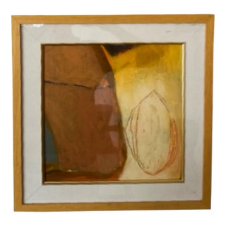 Oil on Paper, Yellow Series, Susan Block, New York, 2020 For Sale