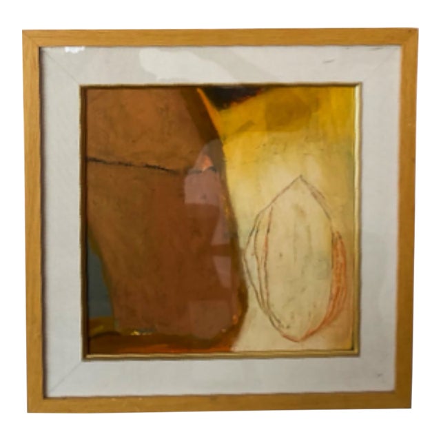 Oil on Paper, Yellow Series, Susan Block, New York, 2020 For Sale