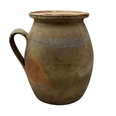 Farmhouse Antique Hungarian Glazed Terracotta Vessel For Sale - Image 3 of 5