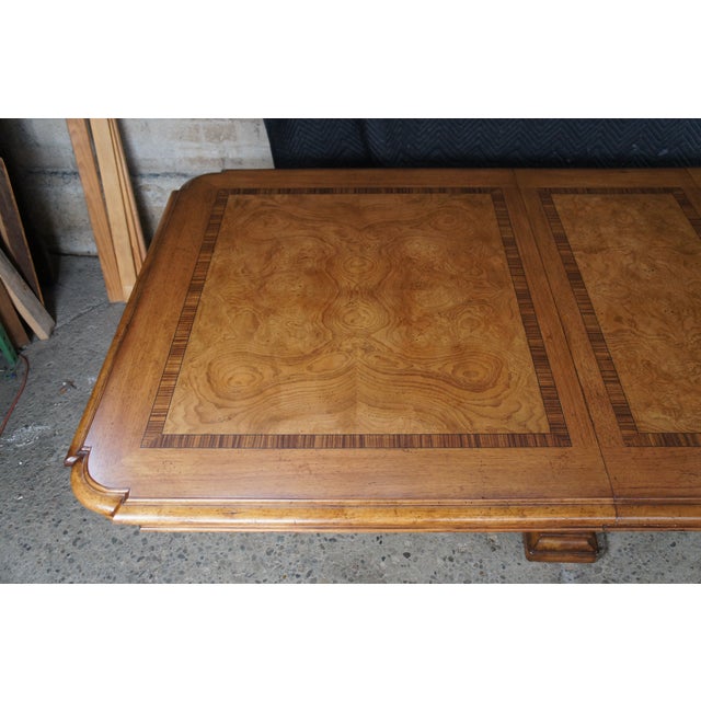 Attributed Thomasville Italian Hills of Tuscany Bibbiano Trestle Dining Table 118" For Sale - Image 15 of 17