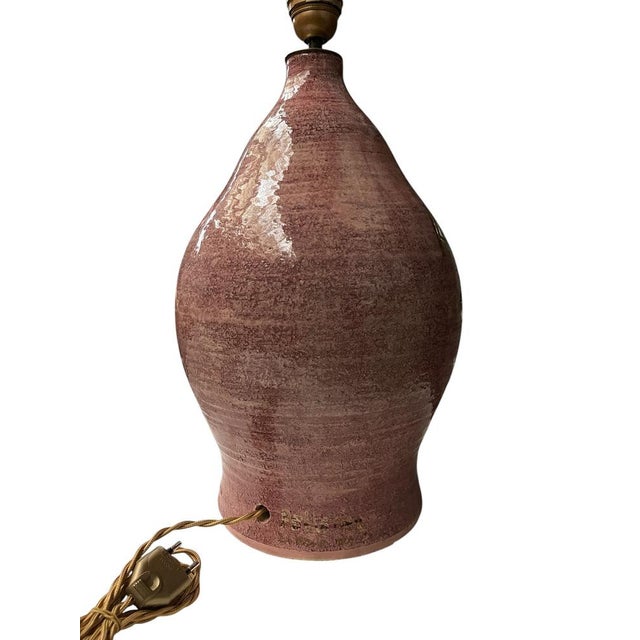 Vintage Studio Pottery Ceramic Lamp by Georges Pelletier, 1970s For Sale - Image 4 of 8