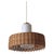 Pedant Lamp in Opal Glass with Braided Rattan from Doria, Germany, 1960s For Sale - Image 12 of 12