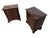 Vintage Henkel Harris 2007 Mahogany Bachelor Chest Nightstands - Set of 2 For Sale In Philadelphia - Image 6 of 10