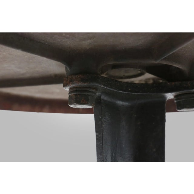 Cast Iron Bistro Table with Bakelite Top from Louis Vuitton, France, 1930s For Sale - Image 9 of 12