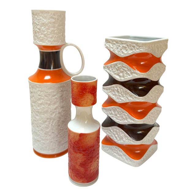 Vases from Royal KPM Bavaria, Germany, 1970s, Set of 3 For Sale