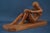 Wonderful, large terracotta sculpture, entirely modeled by hand, depicting a nude woman, signed by the artist "L. ALLIOT"...