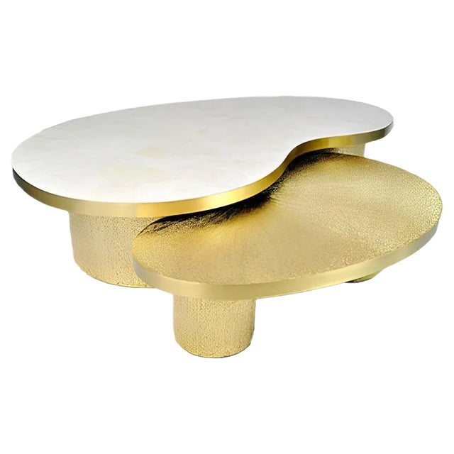 TB Mensa Coffee Tables by François-Xavier Turrou for Ginger Brown, Set of 2 For Sale