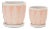 Stone Planter with Plate (Set of 2) For Sale