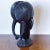 Early 20th Century Early 20th Century Large Hand-Carved Bust of African Woman in Wood For Sale - Image 5 of 10