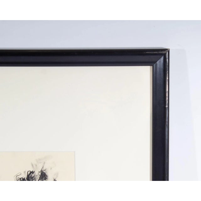 James L. Bruch Signed 1969 Abstract Charcoal and Marker Drawing For Sale - Image 4 of 8