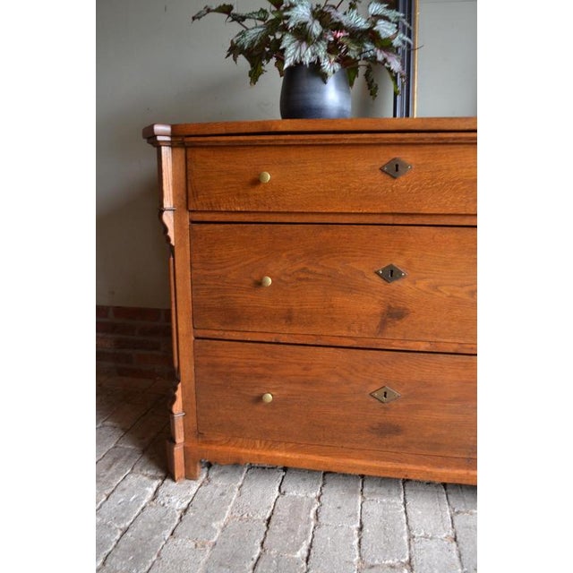 German Oak Chest of Drawers For Sale - Image 3 of 9