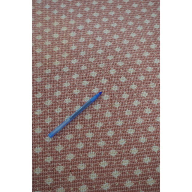Textile Large Approx. 12 X 16 Woven Wool Area Rug Peach Colored For Sale - Image 7 of 9