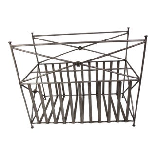 Mid 20th Century Iron Magazine Rack For Sale