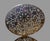 Vintage Japan Ornate Cut Out Brass Hanging Lamp Light Fixture w Faceted Jewels In good condition showing some typical age-...