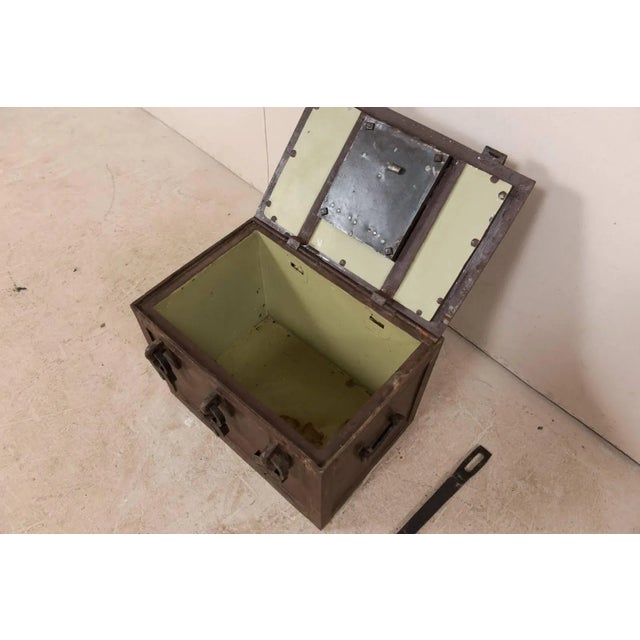 19th Century Swedish Iron Trunk Safe For Sale In Atlanta - Image 6 of 9