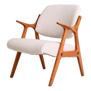 Scandinavian Oak Lounge Chair, 1960s For Sale