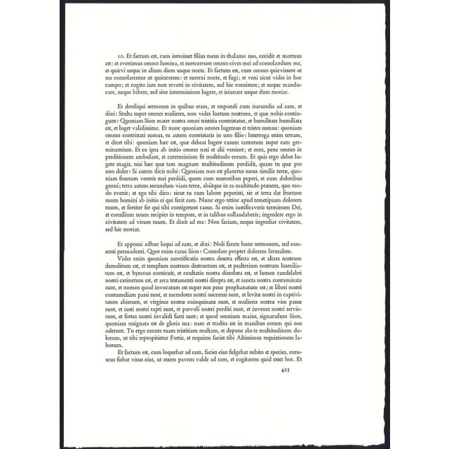 1969 Salvador Dalí Biblia Sacra Lithograph "Proeliom Magnum in Caelo" (A Great Battle in Heaven) For Sale In New York - Image 6 of 11