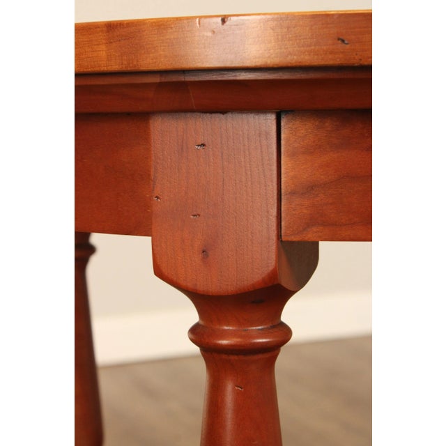 Harden Solid Cherry Round Three-Tier Side Table For Sale - Image 11 of 13