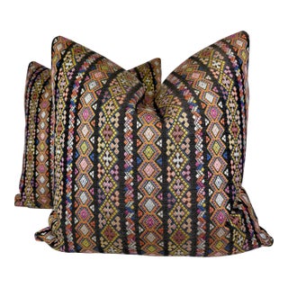 Pollack "Bohemia" in Queen 22" Pillows-a Pair For Sale