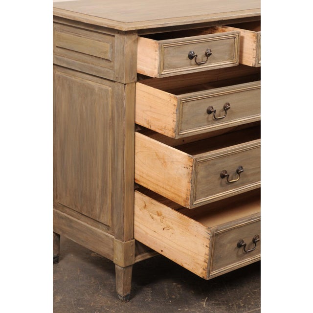 19th Century French Painted Wood Commode For Sale - Image 12 of 12