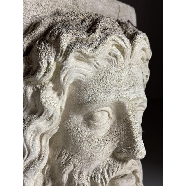 Vintage Cast Stone Asclepius For Sale - Image 7 of 18