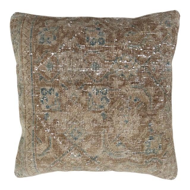 Vintage Turkish Rug Pillow For Sale
