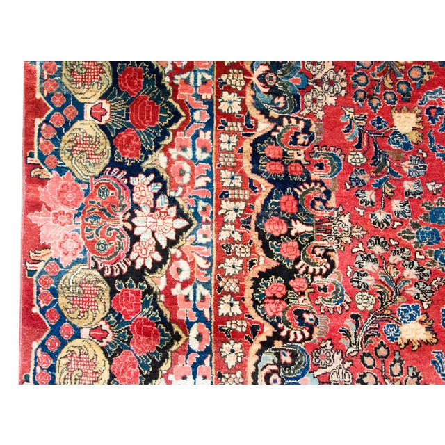 Early 20th Century Persian Sarouk Rug For Sale In Chicago - Image 6 of 15