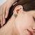 Handcrafted 5.02 Ct Natural Green Emerald Floral Cluster Stud Earrings 2 Pieces For Sale - Image 10 of 13