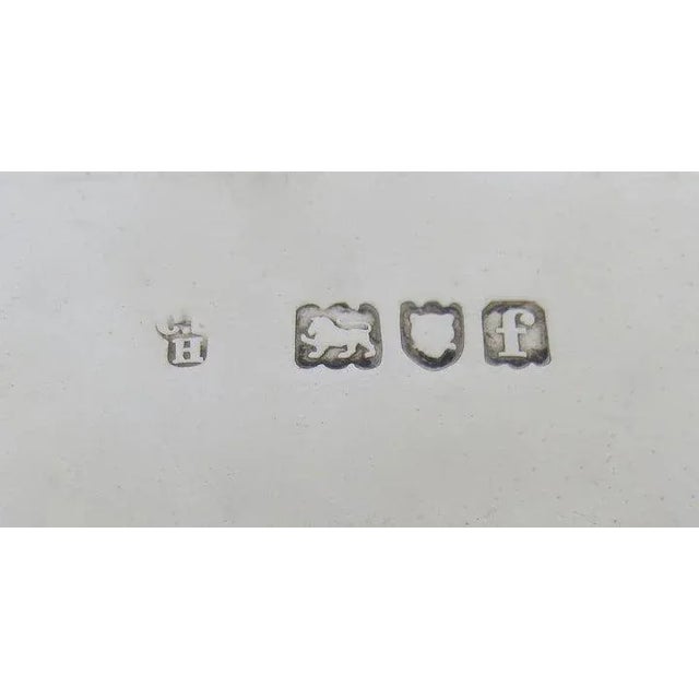 Late 19th Century Charles Stuart Harris Footed Sterling Silver Tray 10" Diameter For Sale - Image 5 of 7