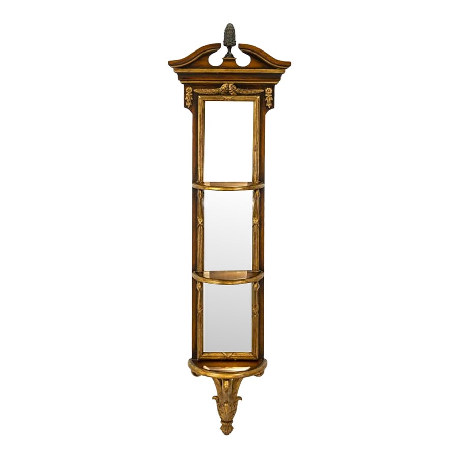 【希少】THEODORE ALEXANDER 壁掛け　ミラー　イギリス最高級 Theodore Alexander Georgian Shelf Mirror | Chairish