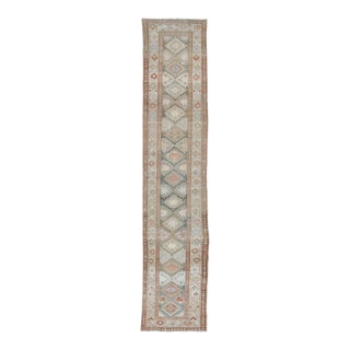 Vintage Persian Malayer Extra-Long Runner With Geometric Medallions - Rug & Kilim For Sale
