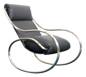 Chrome-Plated Rocking Chair from Heals, London, UK, 1970s
