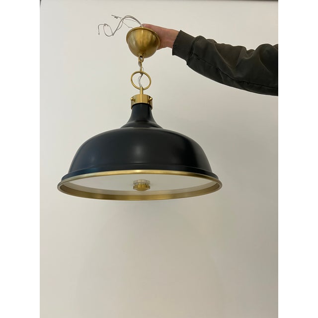 Hudson Valley Lighting Hudson Valley Painted No 1 Pendant Light Navy For Sale - Image 4 of 6