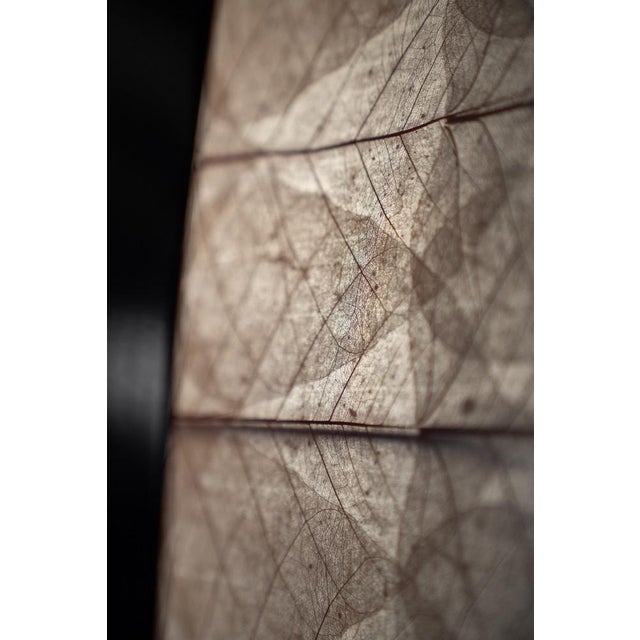 1980s Square Wall Lamp in Red Wood and Rice Paper, 1980s For Sale - Image 5 of 18