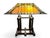 Mission 1980s Dale Tiffany Studios Frank Lloyd Wright Mission Style Stained Glass Table Lamp For Sale - Image 3 of 10
