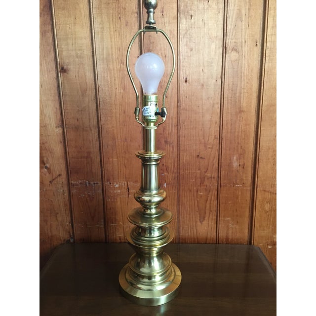Metal 1970s Stiffel Brass Table Lamp For Sale - Image 7 of 7