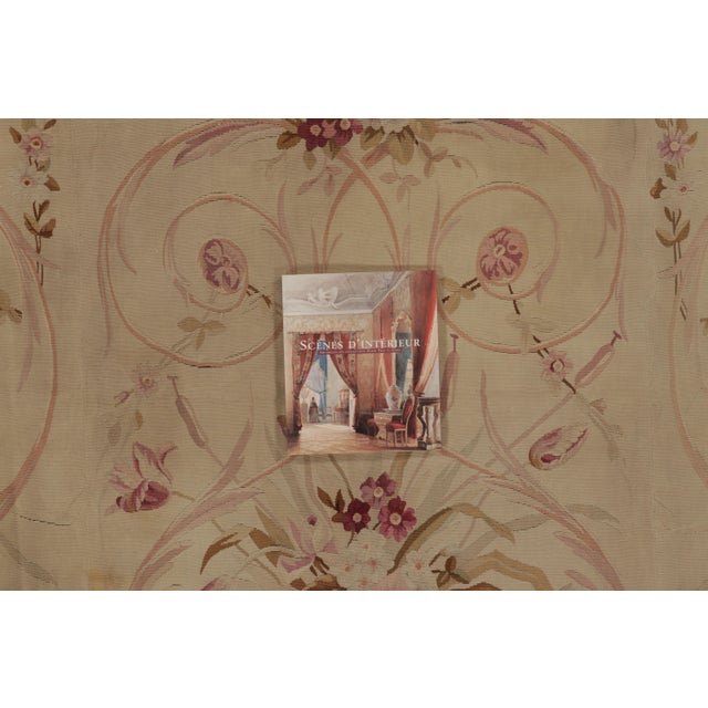 Vintage French Aubusson Rug With Rose Garlands by Rug & Kilim, France, 1950-1959 For Sale - Image 9 of 9