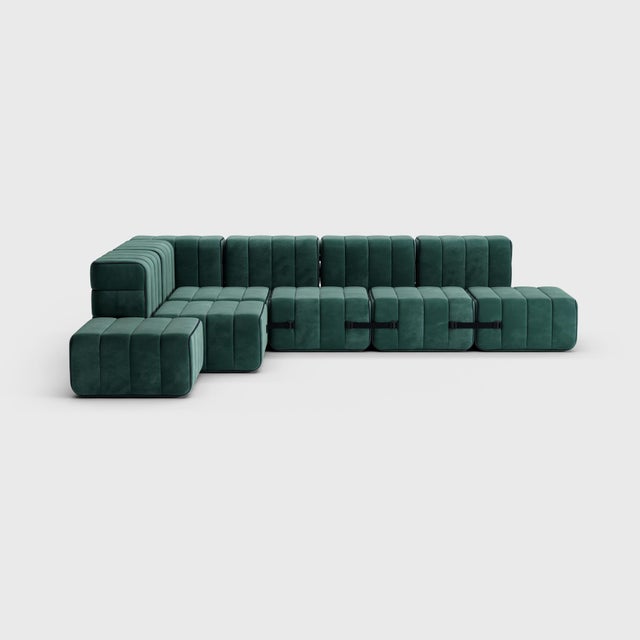 Modular Corner Sofa in Fabric by Ambivalenz, Barcelona, Set of 12 For Sale - Image 11 of 18