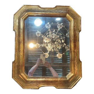 Antique Louis Philippe Gold Leaf Mirror | French Giltwood Wall Mirror, Circa 1860, Provence For Sale