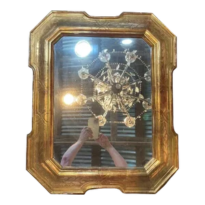 Louis Philippe Mirror – Gold Leaf “Clove” French Style
