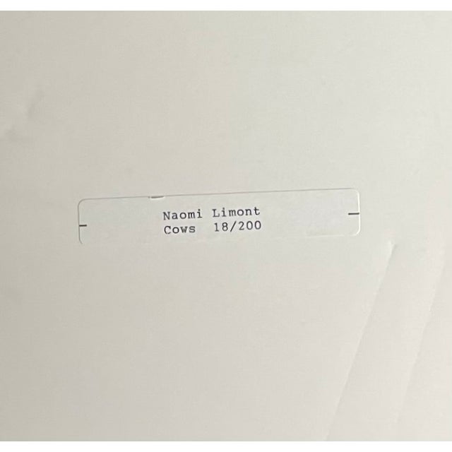 1980s 1980s Naomi Limont "Cows" Signed Print (18/200) For Sale - Image 5 of 5