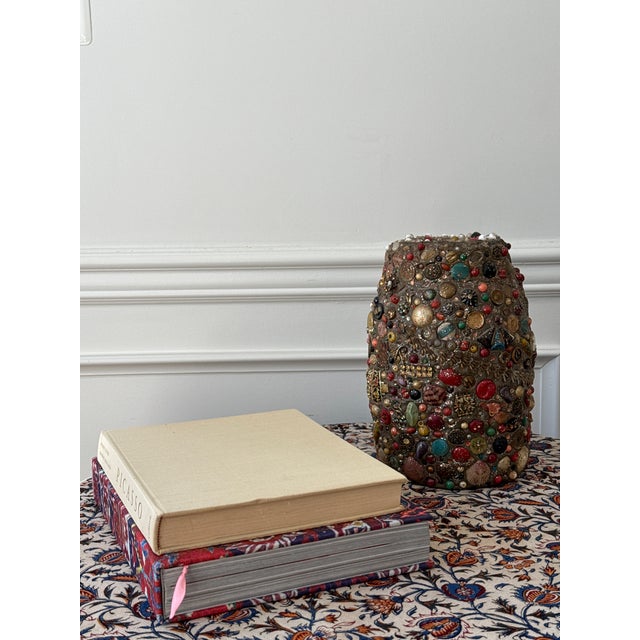 Brown Folk Art Handmade Memory Vase For Sale - Image 8 of 12