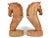 Figurative Late 20th Century Hand Carved Solid Wood Horse Head Bust Sculpture - a Pair For Sale - Image 3 of 7