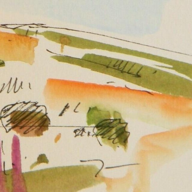 Desert Mountain Landscape Original Watercolor Painting By Jose Trujillo Chairish