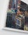 Contemporary Adventure Campaign by Josh George | Mixed media on wood panel Urban cityscape with buildings. For Sale - Image 3 of 5