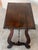 Side Table of Walnut with Carved Lyre Legs and Top, Spanish, 19th Century For Sale - Image 12 of 18