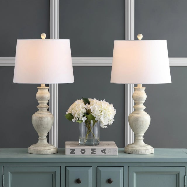 Adelaide Table Lamp in whitewash a Pair Chairish