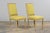 Antique French Louis XVI Painted Accent Side Chairs in Chartreuse Fabric - A Pair For Sale - Image 16 of 18