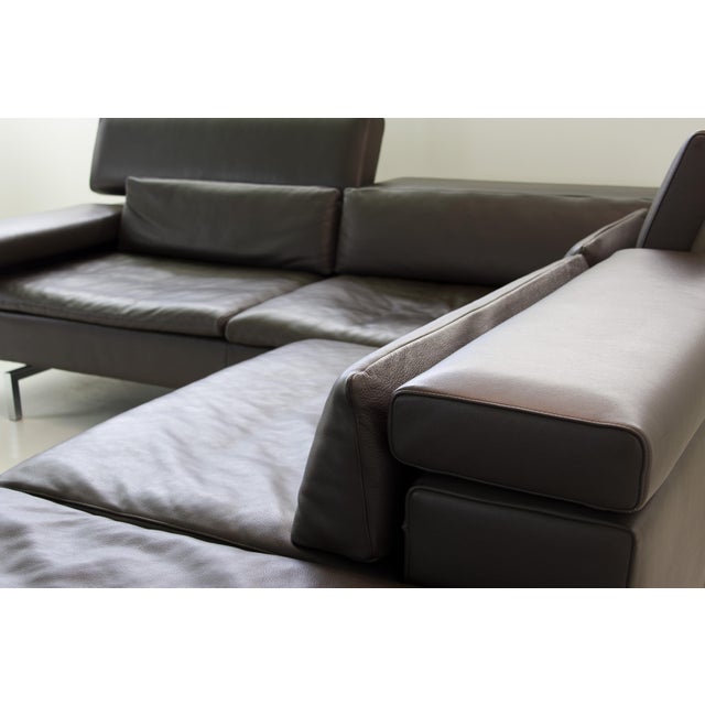 Shiva Corner Lounge Sofa in Leather Jean-Pierre Audebert for Jori, 2010s, Set of 2 For Sale - Image 10 of 14