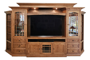 Large Custom Wall Unit Entertainment Center and Display Cabinet